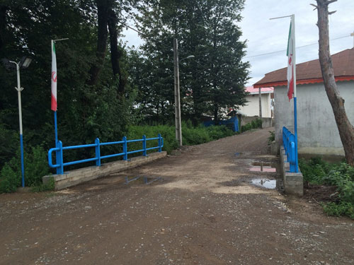 احداث يك دهنه پل در روستاى بازرگانمحله شهرستان رودسر