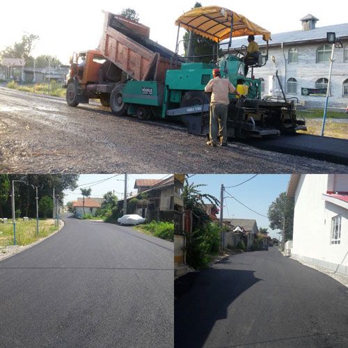 آسفالت راه روستاى بازرگان محله از توابع بخش مركزى شهرستان رودسر استان گيلان